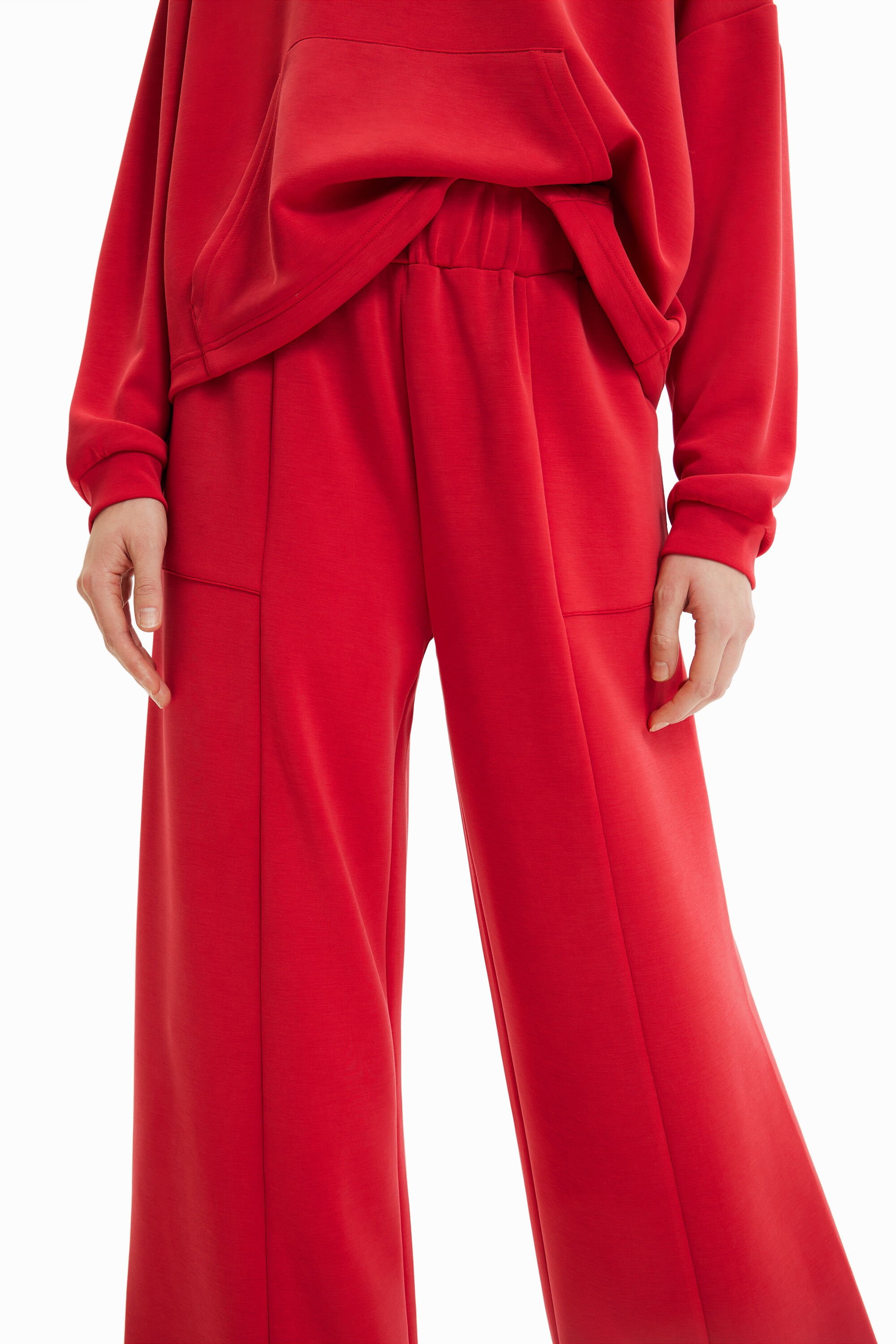 Pantalon wide leg doux