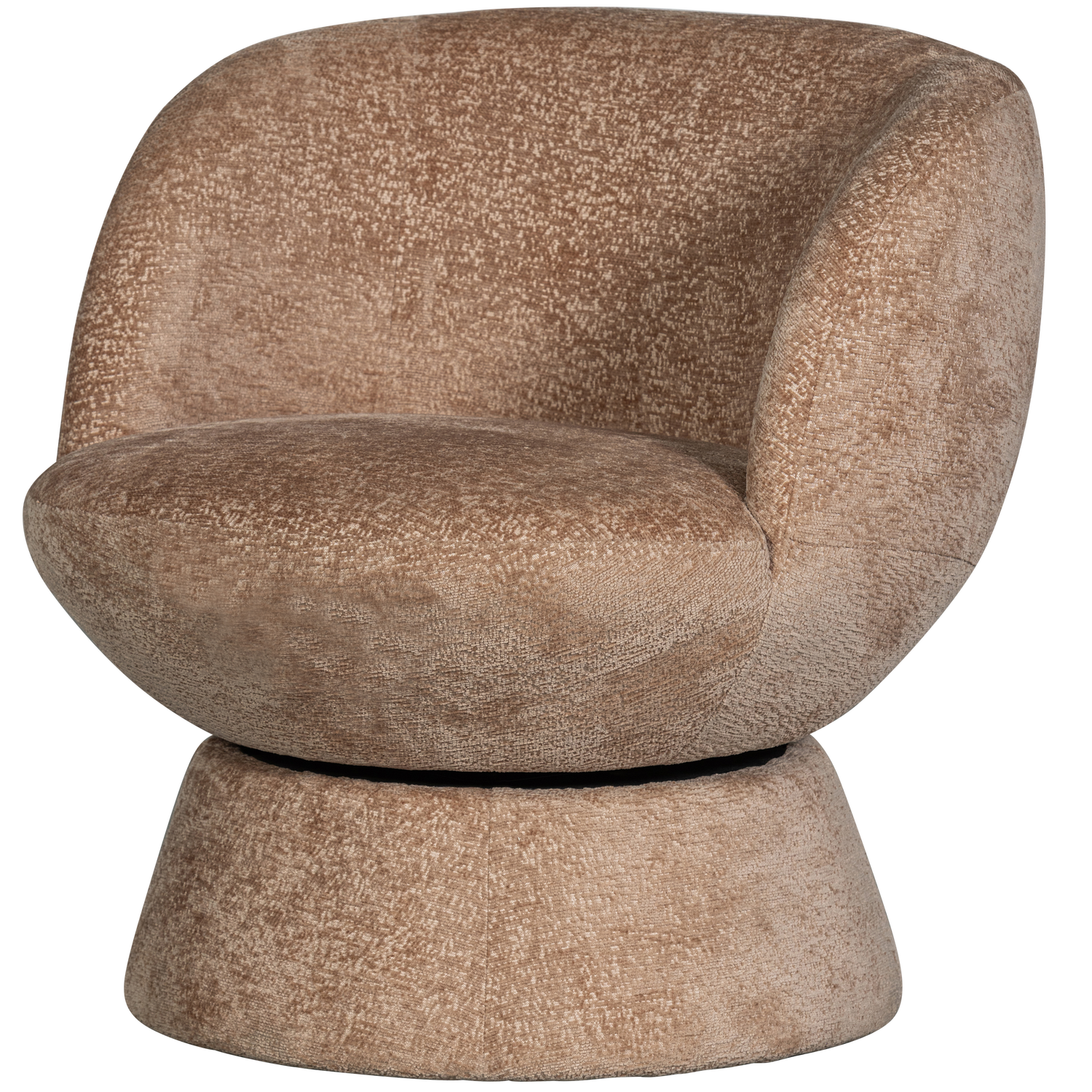 WOOOD Shuffle Draaifauteuil - Polyester - Naturel - 72x73x71