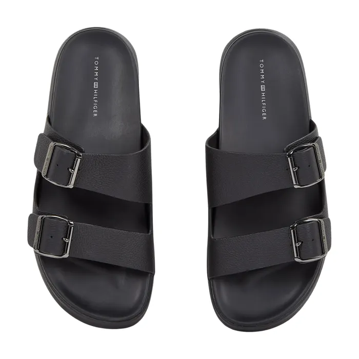 Tommy Hilfiger Leather Buckle Strap Sandalen Heren