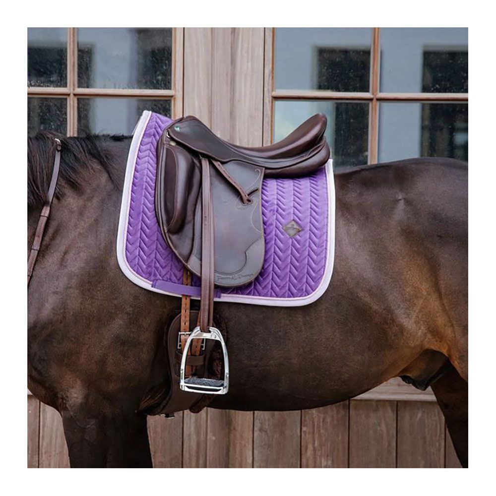 Kentucky VELVET CONTRAST - Tapis dressage royal purple