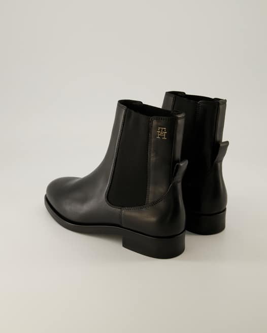 Tommy Hilfiger Elevated Essent Thermo Bootie Chelsea Boots in Schwarz