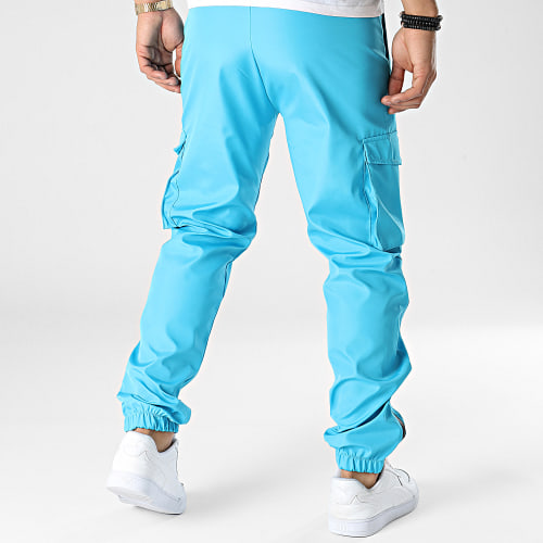 Pantalon Cargo Bleu Turquoise