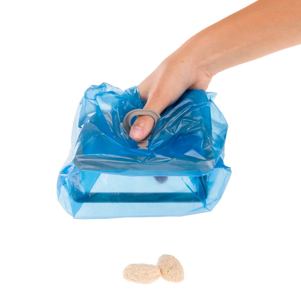 Pince écologique ala pelle pour collection de crottes de chien, 24 sacs inclus