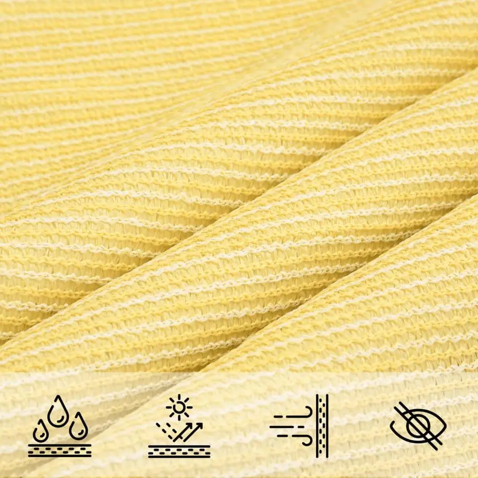 vidaXL - Zonnezeil - Beige - 3.6 x 3.6 m
