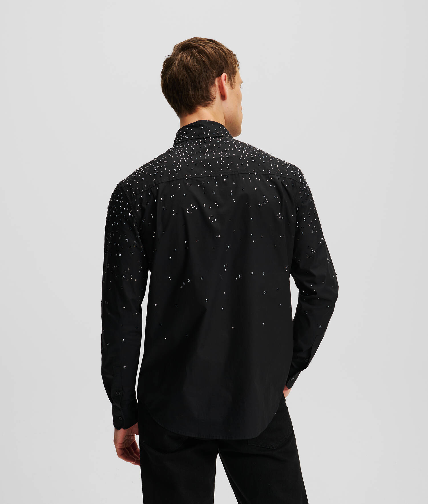 CHEMISE EFFET DEGRADÉ À STRASS