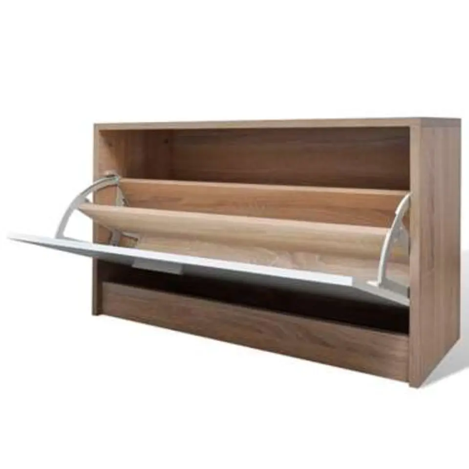 vidaXL - Houten Schoenenkast - Bruin - Hout