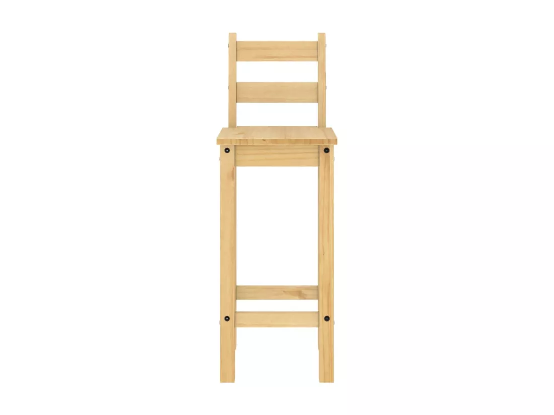 Ensemble de bar 3 pcs Bois de pin massif