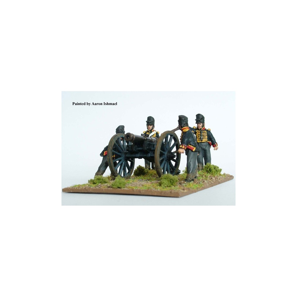 British Foot Artillery firing 9 pdr