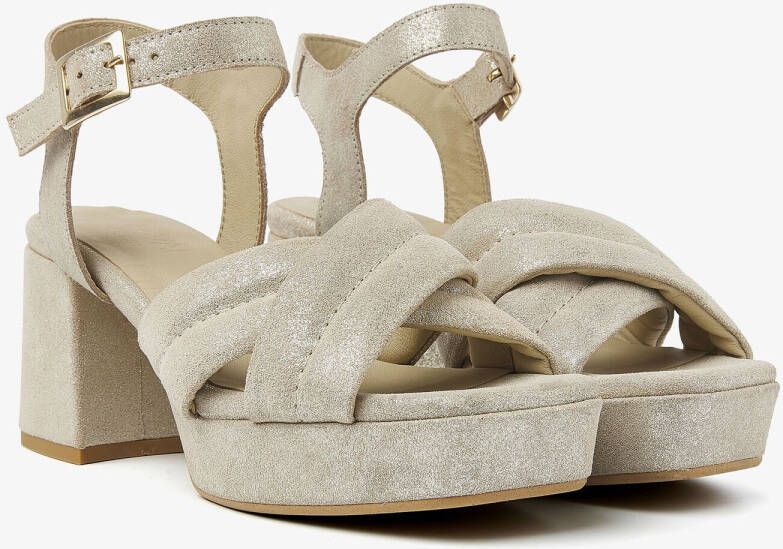 VIA VAI Gouden Sandalen Cassia Gabriell