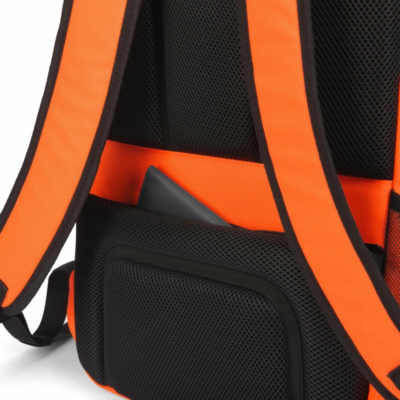DICOTA P20471-18 sac à dos Noir, Gris, Orange Polyéthylène téréphtalate recyclé (rPET)