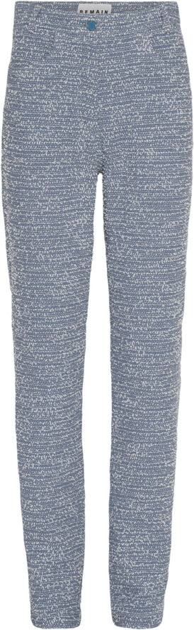 REMAIN Bold Weave Straight Pants Riviera comb.