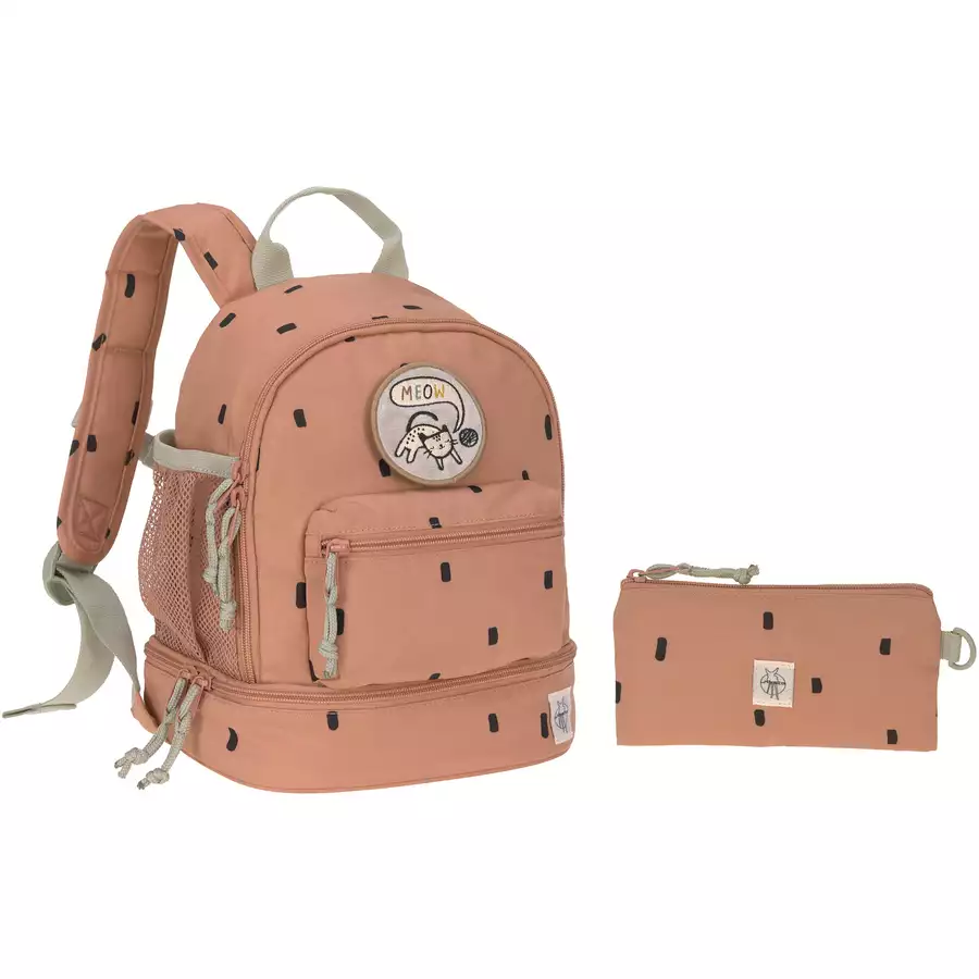 LÄSSIG Mini Backpack, Happy Prints, caramel