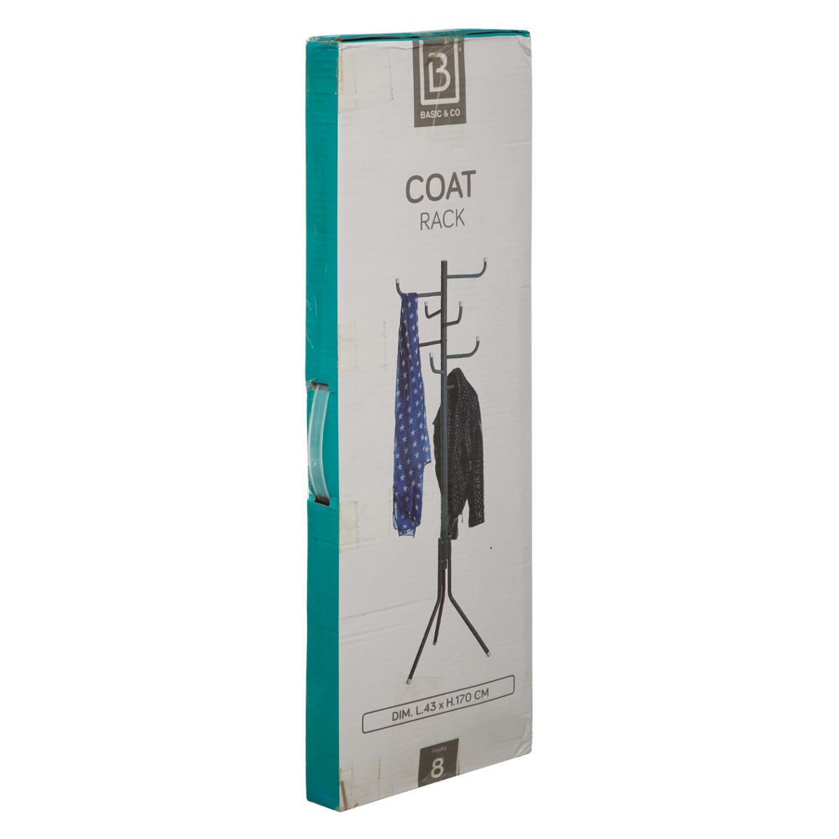 PORTE MANTEAUX METAL GRIS