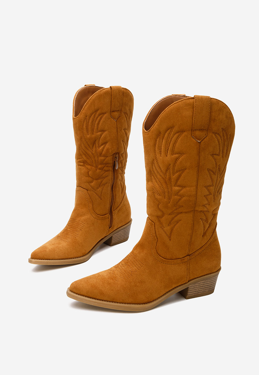 Bottes cowboy femme chameau Steffanie