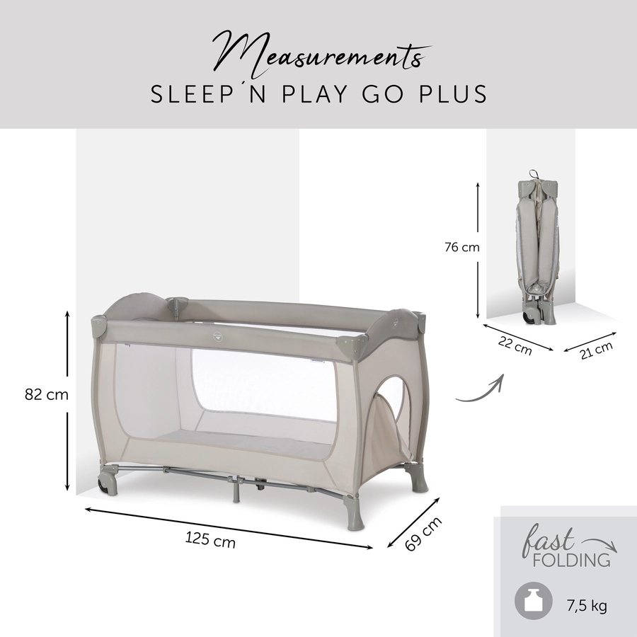 hauck Reisebett Sleep'n Play Go Plus Beige