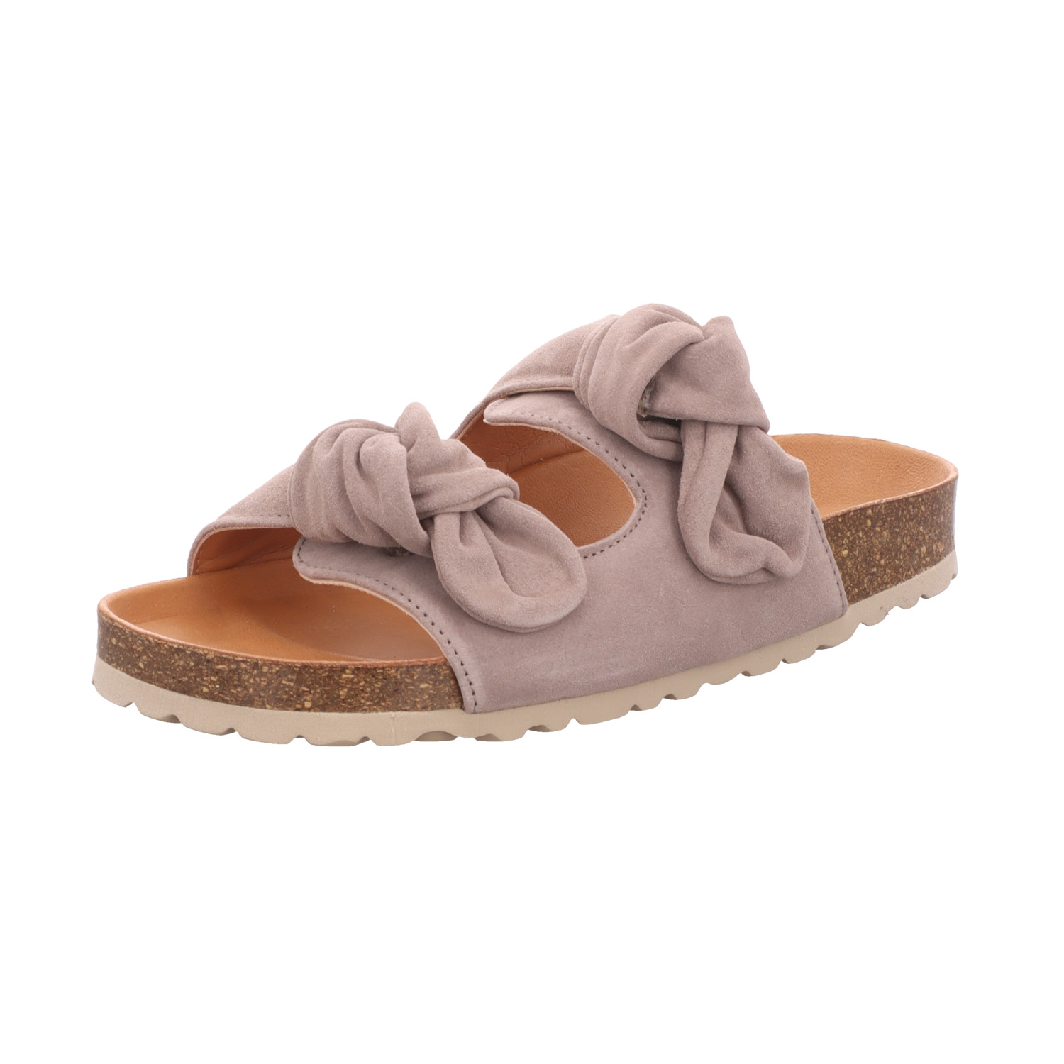 Verbenas Damen-Pantolette mit Tieffußbett Beige