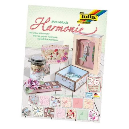 Folia Motivblock Harmonie, 24 x 34cm, 26 Blatt