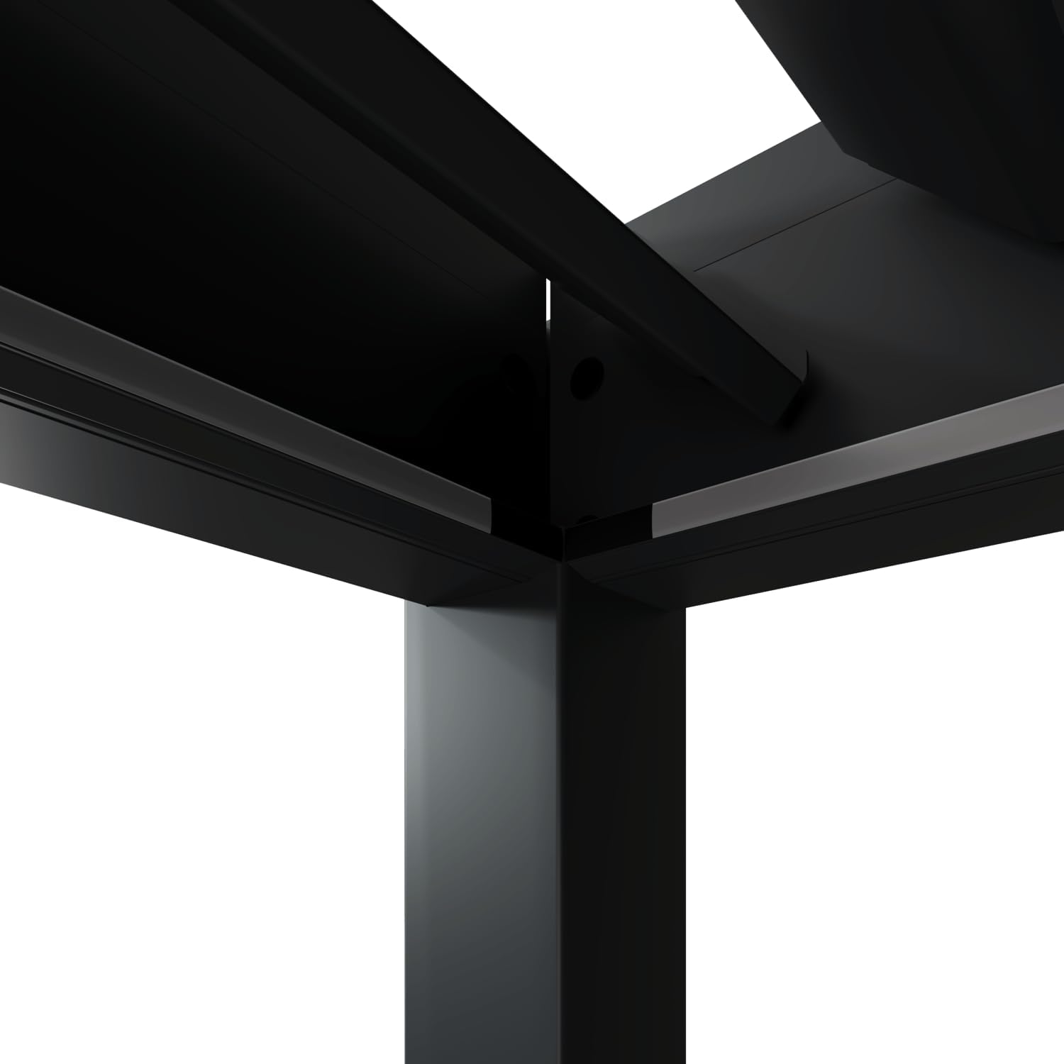 Pavillon Pergola 3,6x4m Terassenüberdachung freistehend mit Lamellendach elektrisch verstellbar LED Gartenpavillon wasserdicht stabil Winterfest Aluminium Weide Deluxe mit Fernbedienung Anthrazit