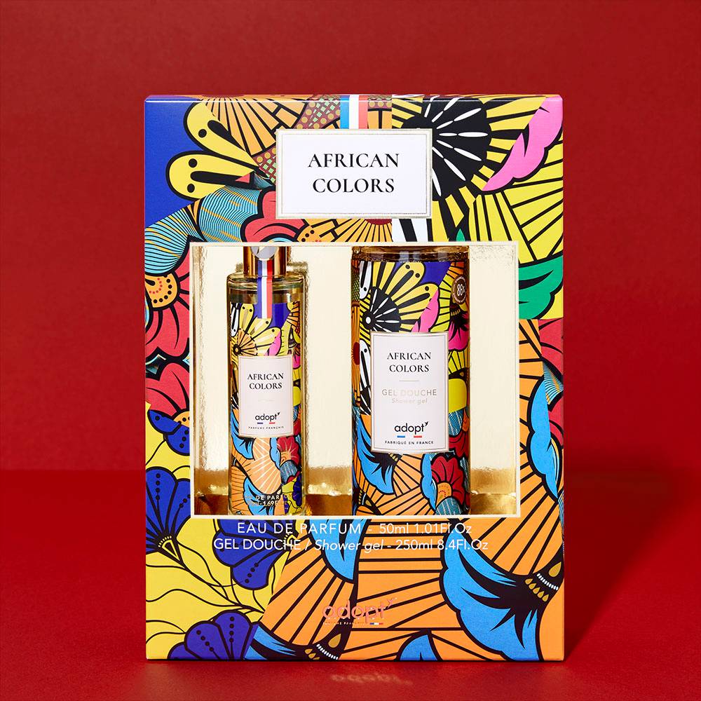 African Colors - Coffret eau de parfum 50ml + gel douche 250ml