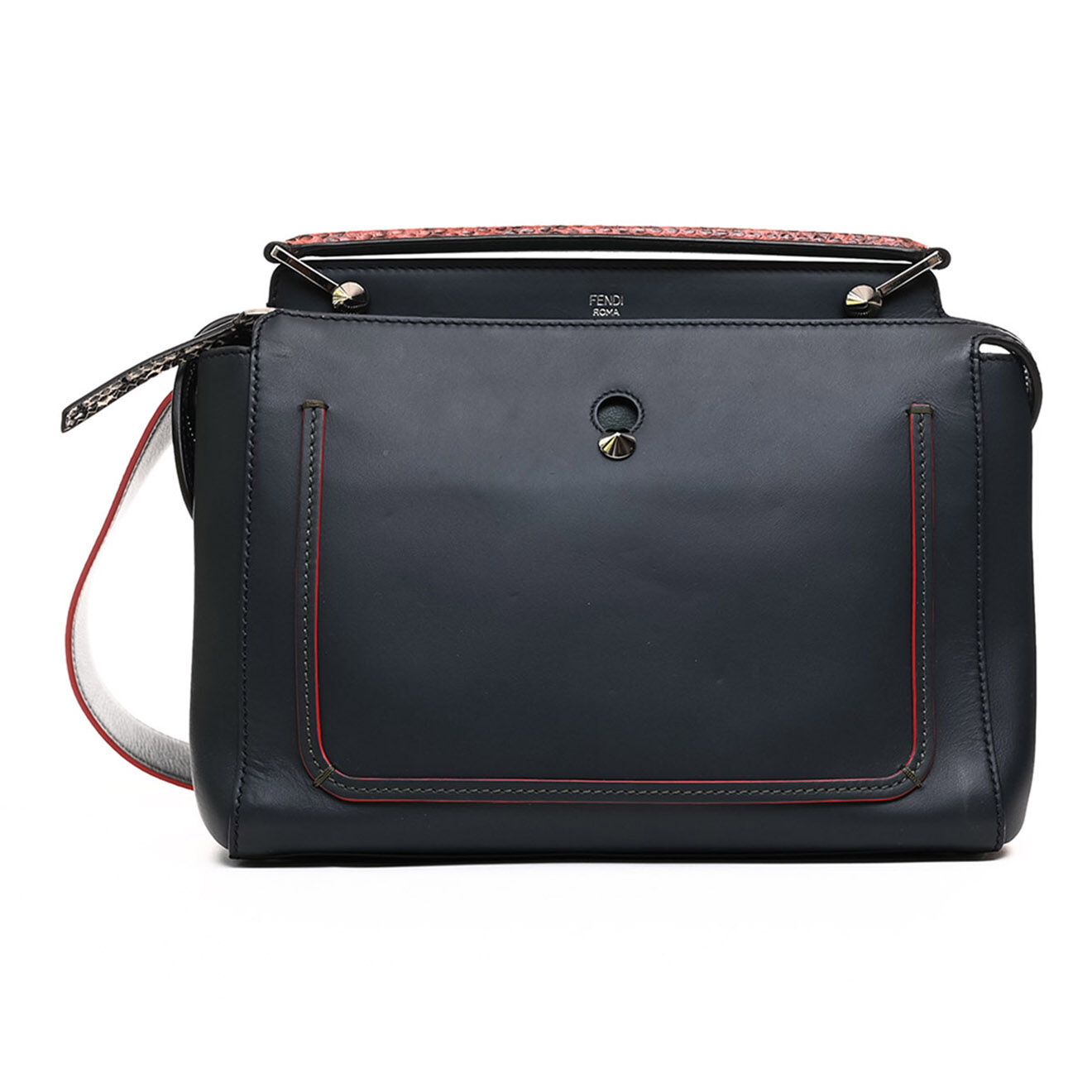 Fendi Sac bandoulière Dot Com Fendi en Cuir Marine Etat: Très bon état - Longueur 32 cm