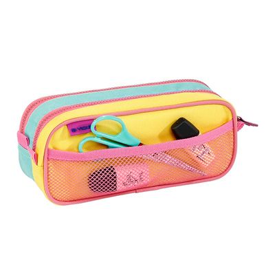 Trousse Roller Disco - 2 compartiments - bleu - Viquel