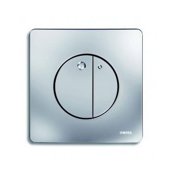 Wisa Quadro bedieningsplaat Gaia DF 18x18cm kunststof matchroom