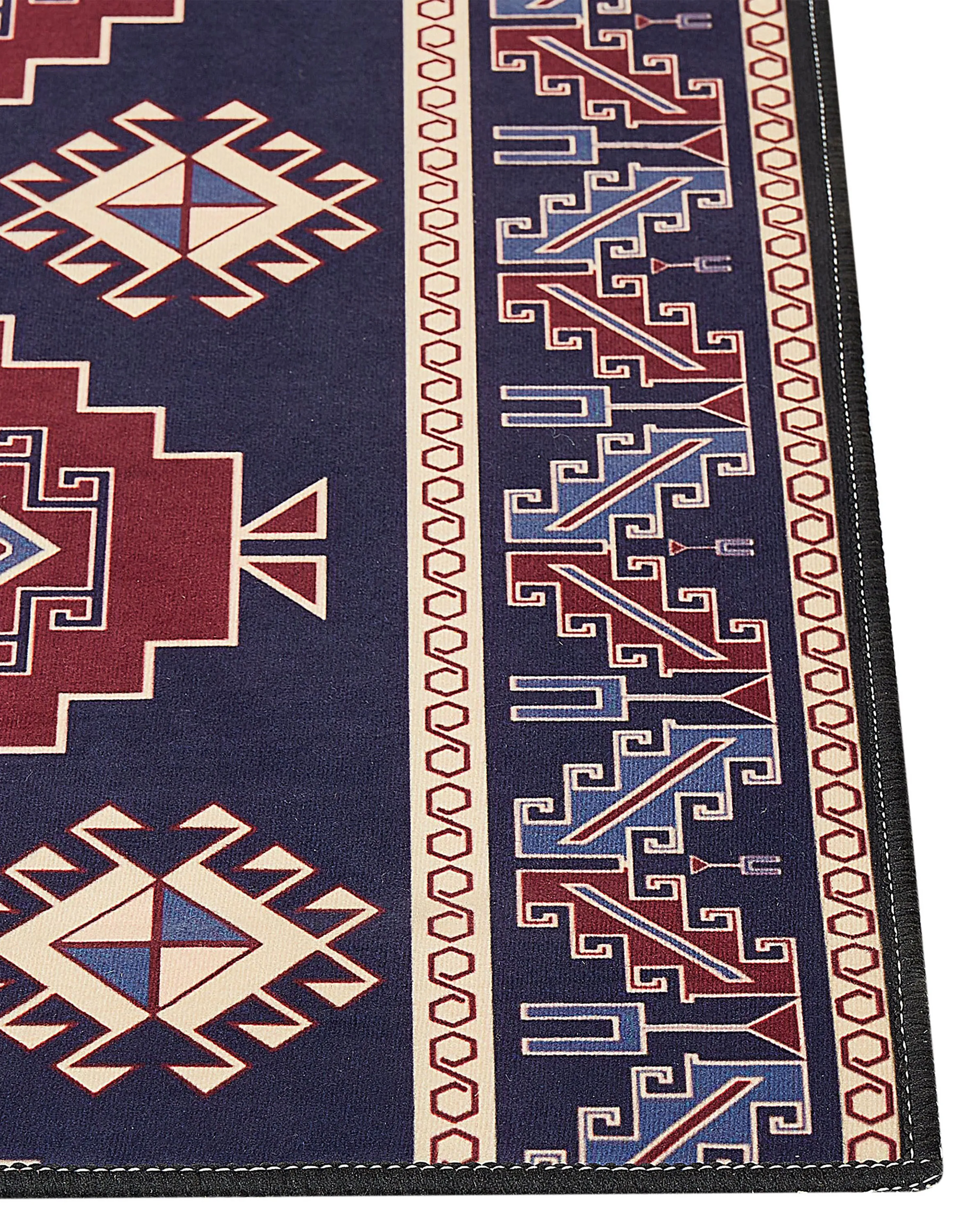 Vloerkleed KANGAL Donkerblauw 80 x 300 cm