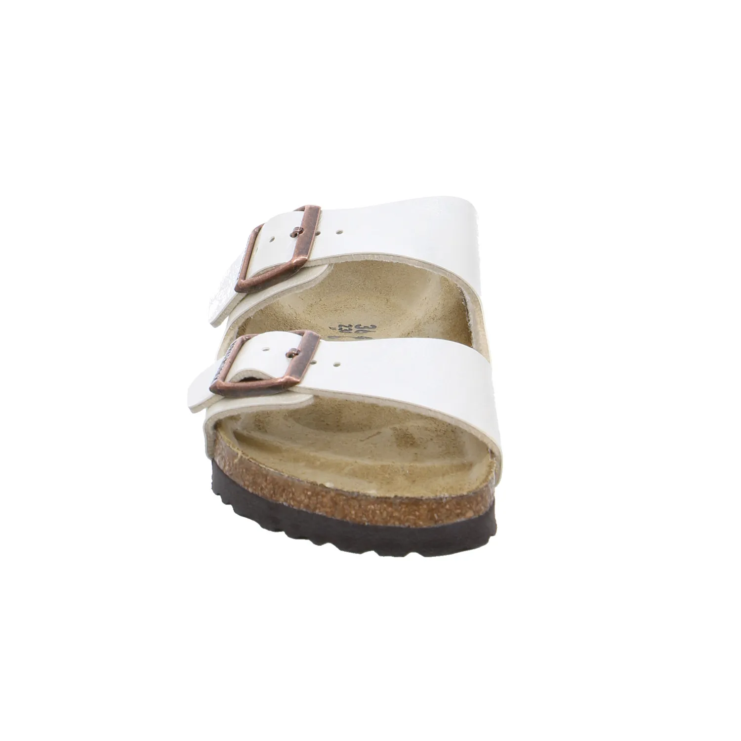 BIRKENSTOCK Bio-Fussbett Offwhite Lederimitat