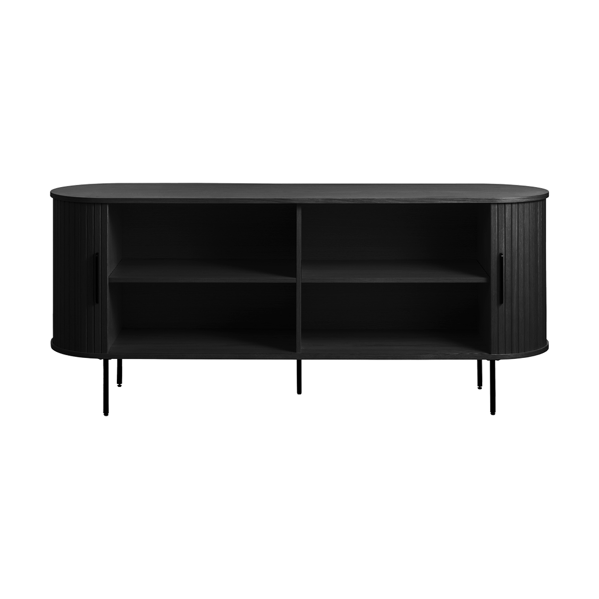 Dressoir Lenn hout Zwart eiken