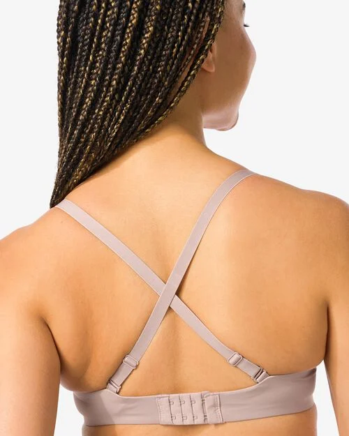 soutien-gorge préformé sans armatures recyclé/micro beige