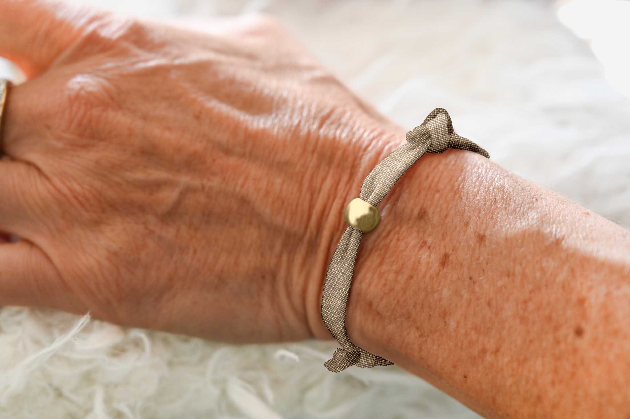 Bracelet Tissu Lisa Lin Cuivré
