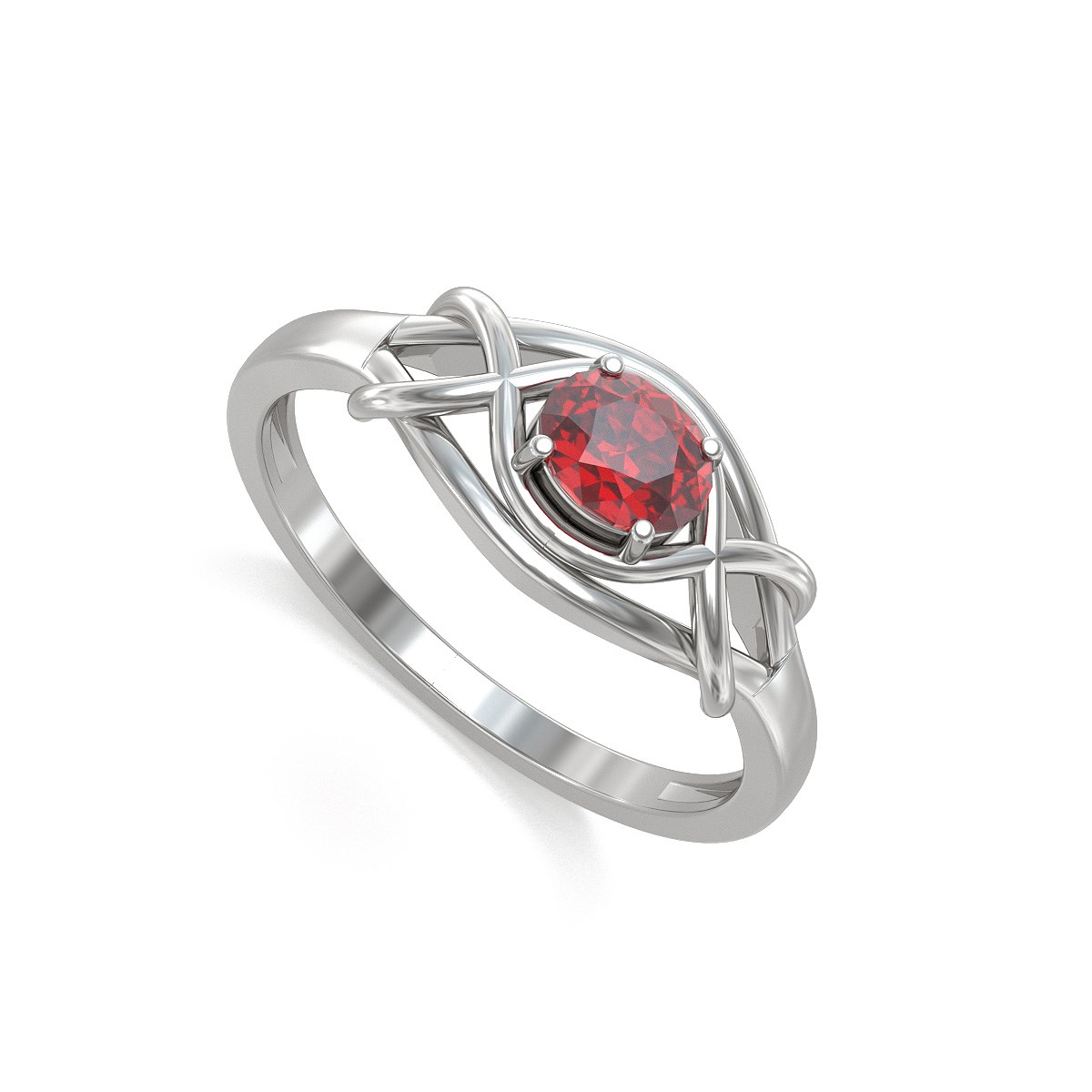 Bague ADEN Rubis sur Argent 925 1.870grs