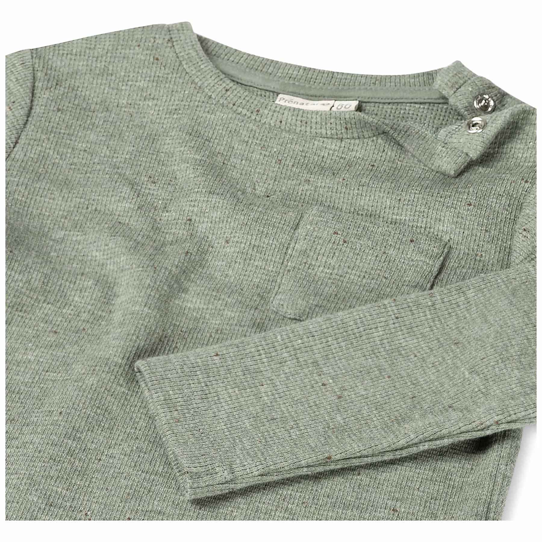 Prénatal peuter shirt lange mouwen effen groen