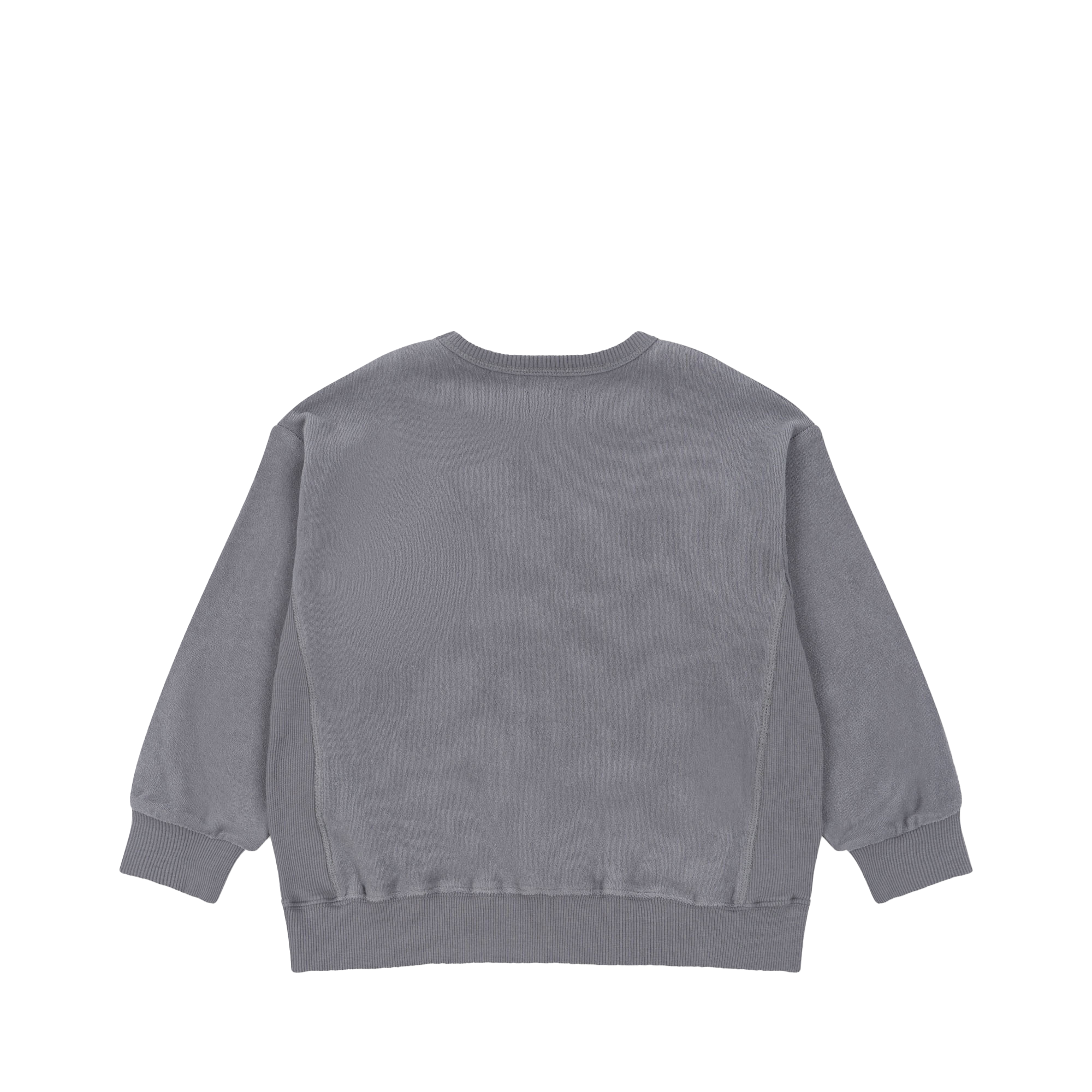 LOU - Sweat droit col rond en coton bio | Bleu