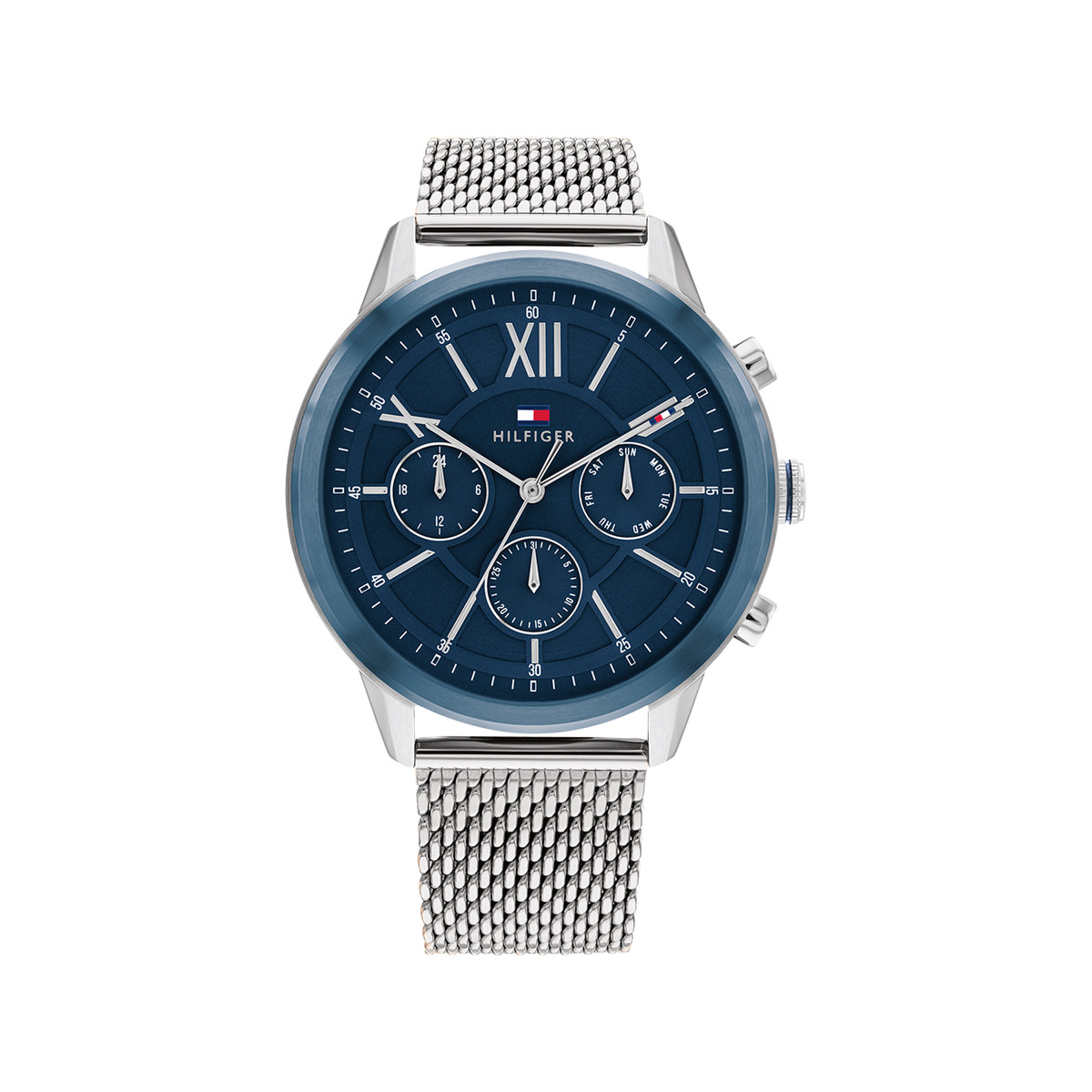 Montre TOMMY HILFIGER Morrison homme acier bleu bracelet acier gris