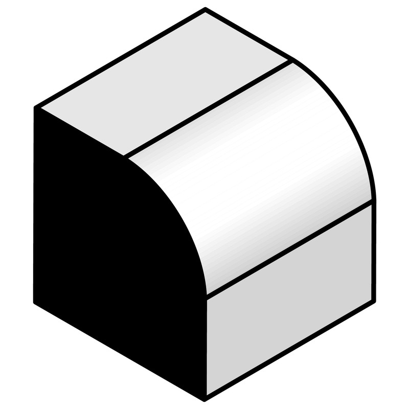 Bosch afrondprofielfrees 8 : 12,7x24,7x6x13,5mm*
