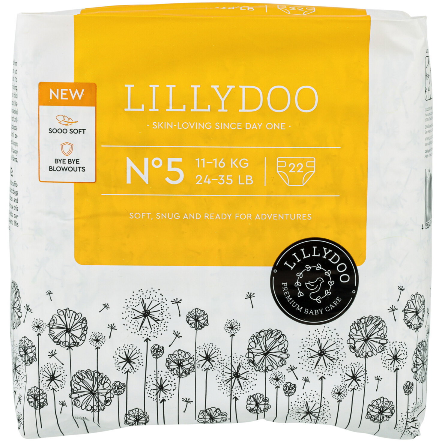 Lillydoo Windeln Junior Grösse 5, 11-16kg, 22 Stück