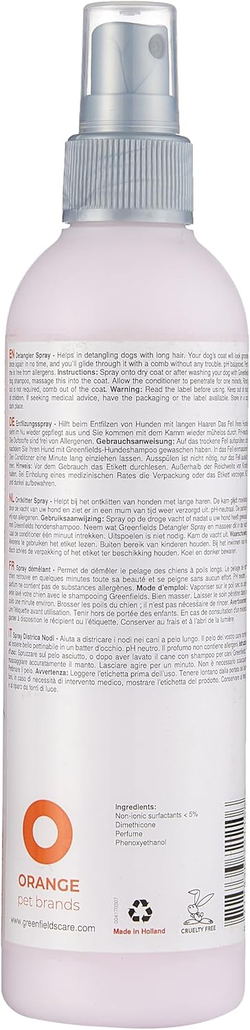 (250ml) Dog Detangler Entfilzungs Spray Fell Pflege Kämmhilfe für Hunde (504292)