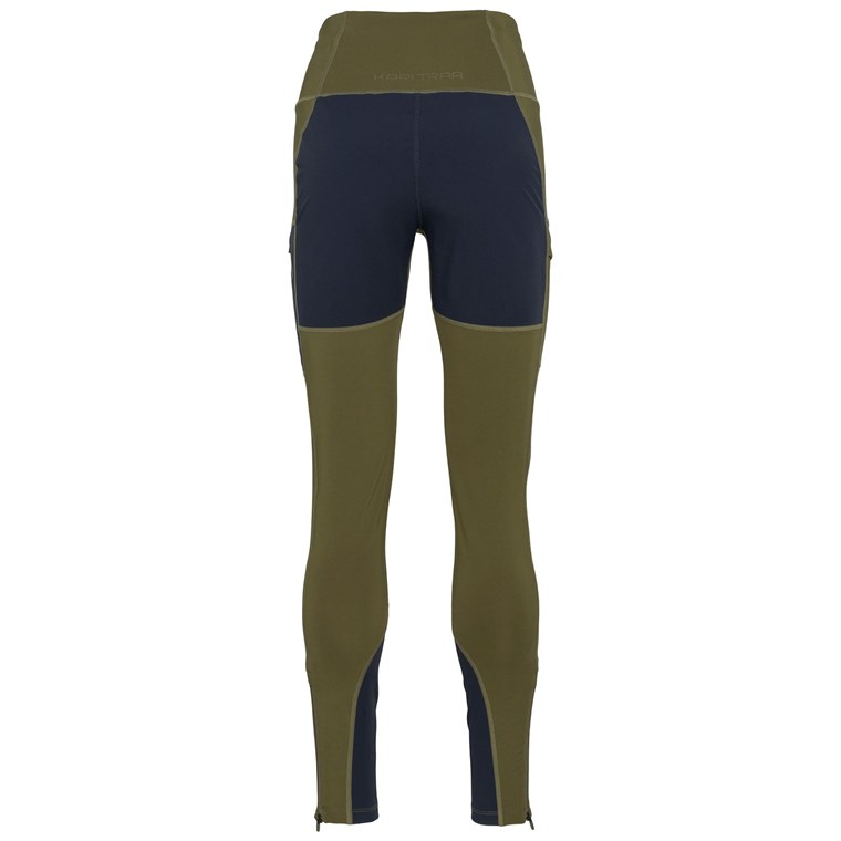 Kari Traa Ane High Waist Tights Dark Olive Green
