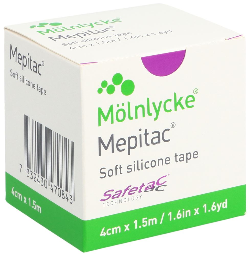 MEPITAC Fixierverband 1.5mx4cm Silikon 1 Stk