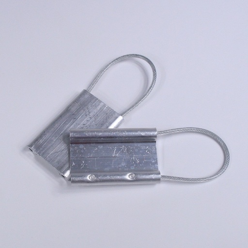 Scellés de Sécurité PLAKET - Câble Acier - 230 mm - Lot de 25