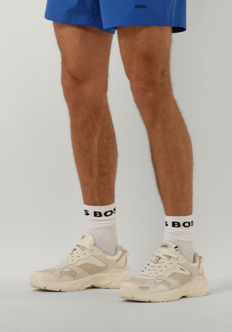 BOSS witte boss lage sneakers levitt runn