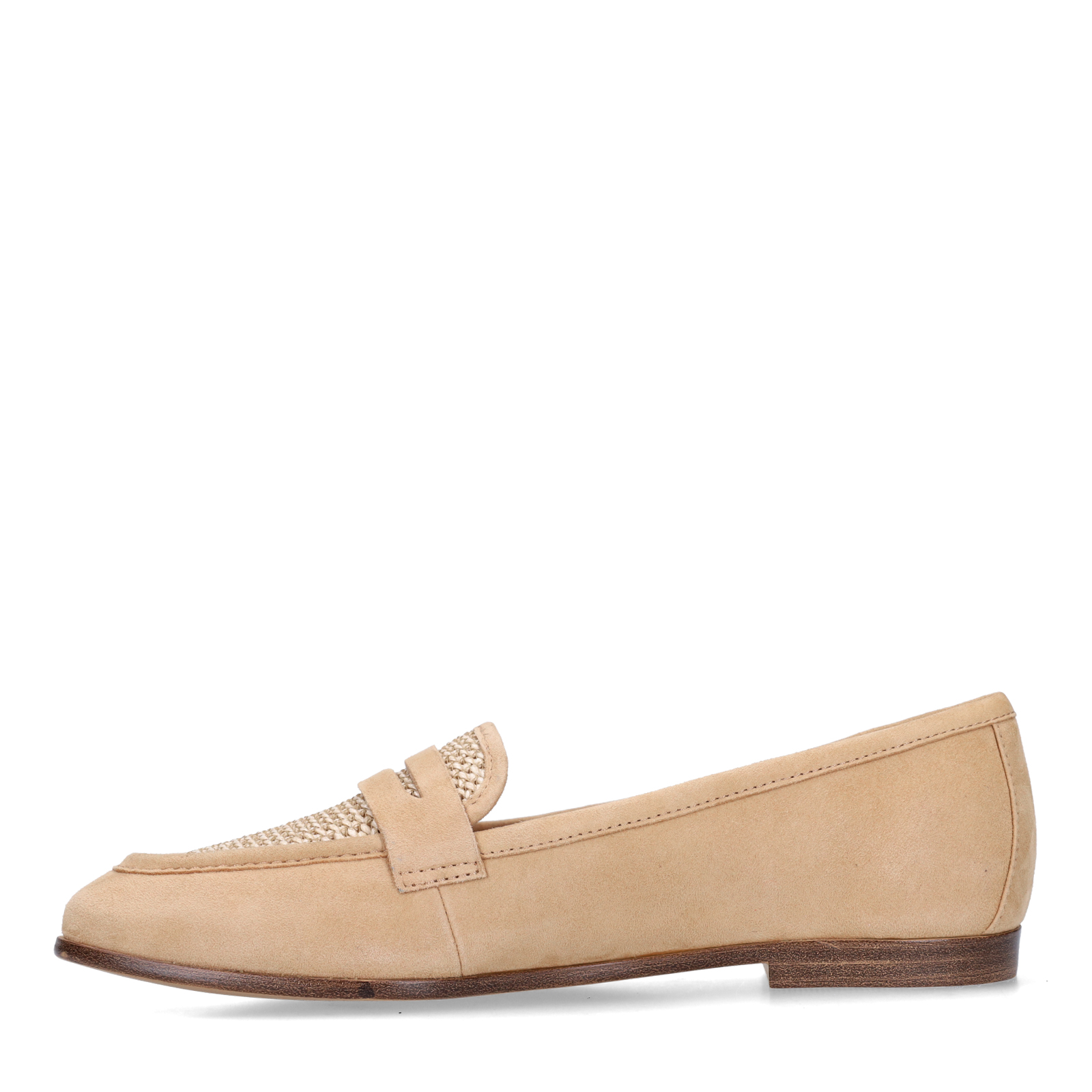 Beige suède loafers
