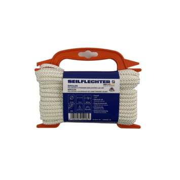 BIROLEN LIJN 6MM 8ST GEVL.POLY WIT 15MTR