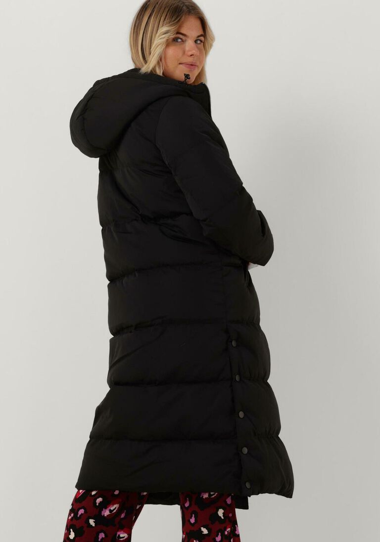 Y.A.S. zwarte y.a.s. gewatteerde jas yaspuffa long down coat