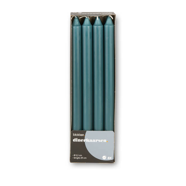 Blokker Dinerkaars - 8 stuks - 29 cm - Zeegroen