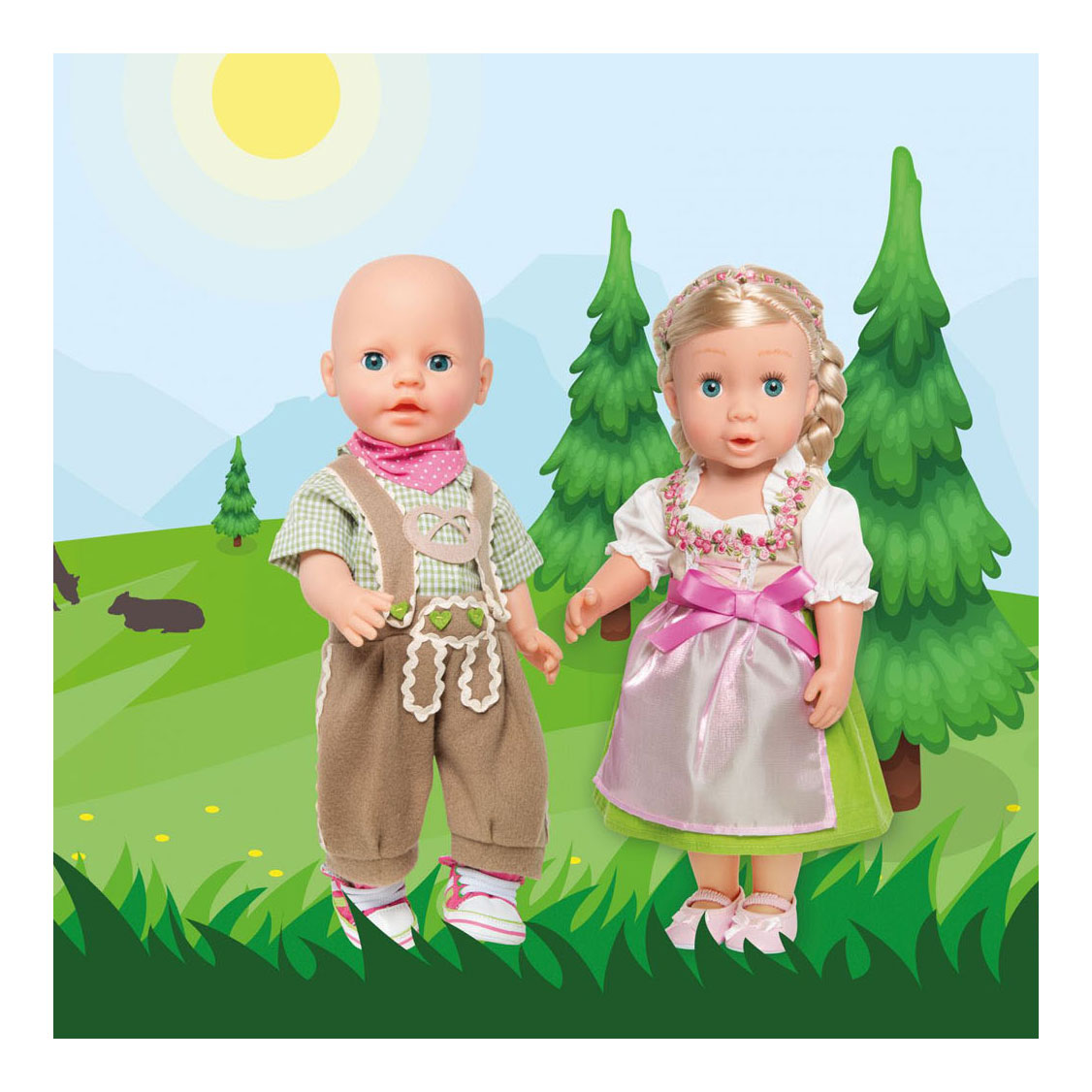 Poppenjurk Heidi, 35-45 cm