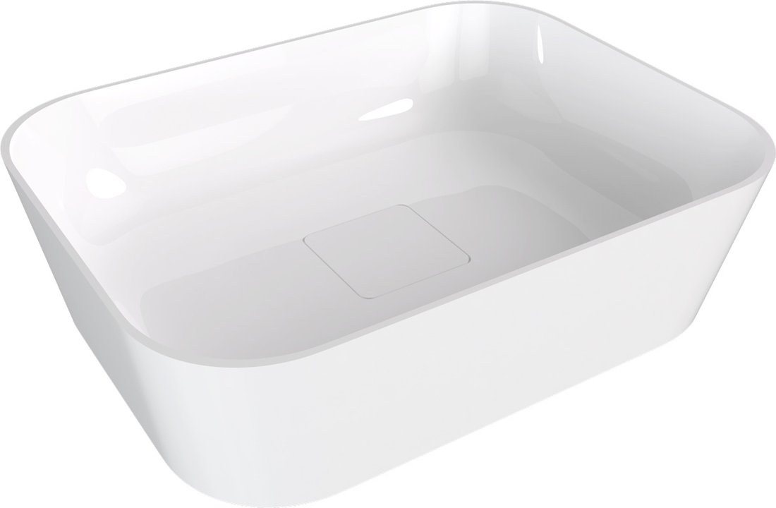 Polysan Banera waskom vierkant 50x36cm wit glans