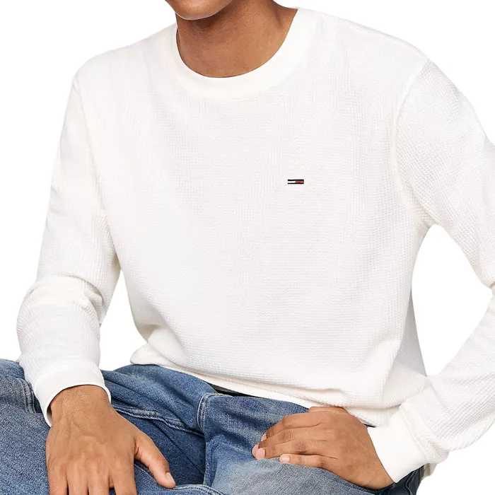 Tommy Hilfiger Regular Waffle Longsleeve Shirt Heren