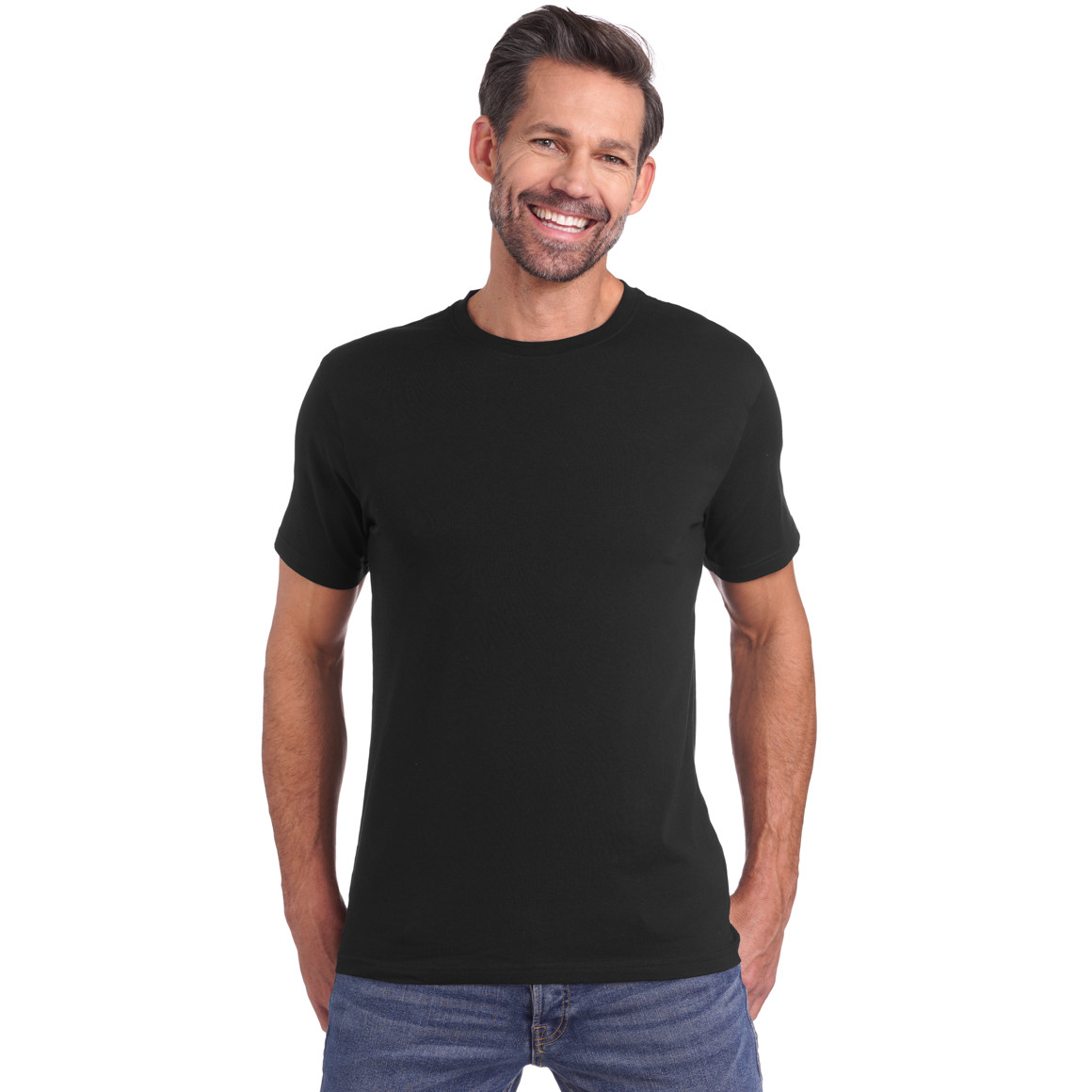 VanVaan Herren T-Shirt mit Rundhalsausschnitt schwarz